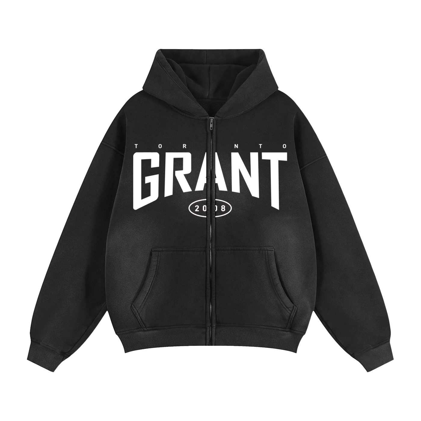 Zip-Through Boxy Hoodie